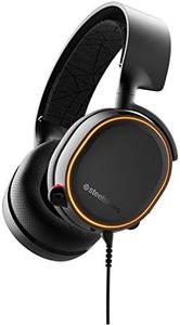 SteelSeries Arctis 5 Gaming Headset - DTS Headphone:X v2.0 7.1 Surround Sound - RGB Illuminated Earcups - for PC and PS4 - Black