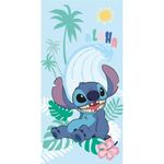 Jerry Fabrics Disney Stitch Towel Large Bath Towels For Kids 140x70 cm | Premium 100% Cotton Swimming Beach Towel, for Girls and Boys