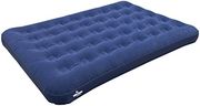 Milestone Camping 88010 Inflatable Flocked Airbed Double Blow Up Mattress/Lightweight Portable Comfortable/Camping, Festivals, Sleepovers, Caravan/Easy Inflate & Deflate/Weatherproof