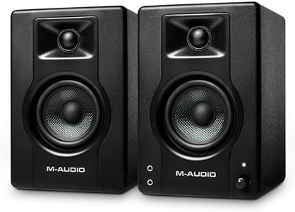 M-Audio BX3 3.5" Studio Monitors, HD PC Speakers for Recording and Multimedia with Music Production Software, 120W, Pair, Black