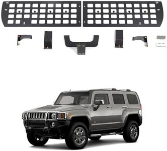 Tailgate Window Molle Panel Storage Fence for Hummer H3 2003-2009 Accessories, Rear Cargo Shelf Rack, Trunk Modular Panel Organizer Basket Holder Carrier, Back Door Window Modular Storage Guardrail