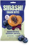 Smash Foods Blueberry Energy Bites | 5 Gluten-Free Vegan Snack Balls with No Sugar Added | 5g Protein, Superfood Jam, Chia Seeds | On-the-Go Convenience | Cashew Butter & Blueberry | 8 Packs