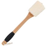 OWIIZI Back Loofah Scrubber Brush With Long Handle, Loofa Sponge Body Bath Scrubber For Shower, Natural Luffa Skin Exfoliating On a Stick For Men Women Elder