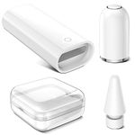 ACAGET for Apple Pencil Charger Adapter, Replacement Tip, Magnetic Pencil Cap, Sensitive Pencil Nib, Accessories Set Compatible with iPencil 1st Gen (1 Tip+1 Cap+1 Charger Adapter)