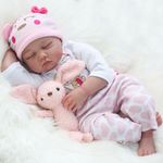 Kaydora Reborn Baby Doll Girl, 22 inch Soft Weighted Body, Cute Lifelike Handmade Silicone Sleeping Doll