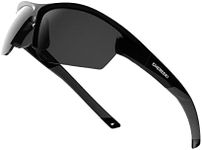 CHEREEKI Polarised Sports Sunglasses Mens Running Fishing Cycling Glasses for Men Women with UV400 Protection and Lightweight Durable TR90 Frame, Grey