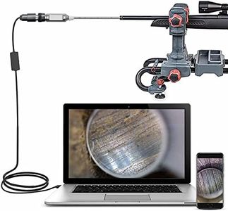 Teslong Rigid Rifle Bore Scope, 0.2inch Gun Barrel Borescope Camera with 21inch Rod and 45° Side-View Mirror, for Windows, MacBook and Android Smartphone