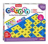 toymate Premium Housie Tambola Bingo Board Game Set - 72 Folding Reusable Tickets - Large Board & Bold Numbers for Adults Multicolor Multicolor