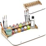 PROSCALE Paint Station Citadel Paint Stand Tabletop Citadel Colour Storage Model Paint Rack Colour Organiser for Hobby Zone Module Brush Paintstation Workshop (Table B)