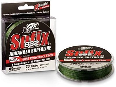 Sufix 660-020G-X 832 Braid 20 Pounds LoVis 150 yards (Green)