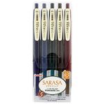 Zebra gel ball pen Sarasa clip 0.5 Vintage 5 color JJ15-5C-VI