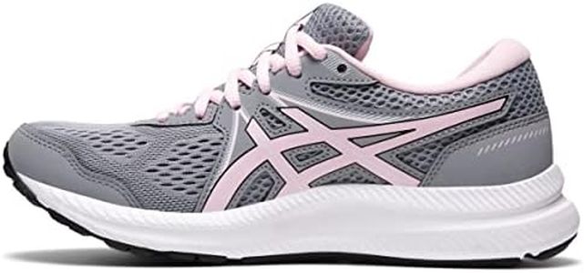 ASICS Women's Gel-Contend 7 Running Shoes, Sheet Rock/Pink Salt, 9.5 US Wide