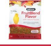 ZuPreem FruitBlend Flavor Pellets Bird Food for Very Small Birds, 2 lb - Daily Blend Made in USA for Canaries, Finches