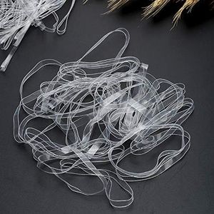 Longdex Rubberband 60PCS 145x5mmTransparent UV Resistant Elastics TPU Rubber Bands
