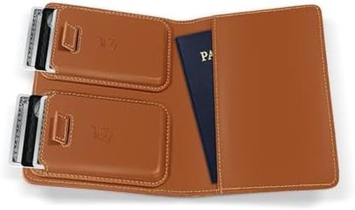 Kings Loot Passport Holder Wallet, RFID Blocking, Airtag, Saffron