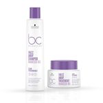 Schwarzkopf Professional New Bonacure Vegan Keratin Range - Treatment(200ml) + New Bonacure Vegan Keratin Shampoo (250 ml) - Clean Combo