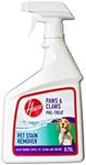 Hoover Paws & Claws Stain Remover Spray, Easy Removal of Tough Soils, Eliminate Stubborn Pet Stains, 0.75 Litre