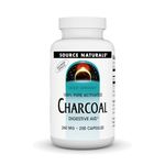 Source Naturals 100% Pure Activated Charcoal 260mg, 200 Capsules