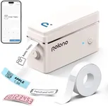 POLONO P31S Label Maker Machine with Tape, Portable Thermal Printer, Portable Bluetooth Label Printer for Organizing Storage Office Home, Sticker Maker Mini Label Maker, Beige