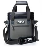 RTIC Soft Pack 20 Can Cooler with Flip Top (Blue & Grey)