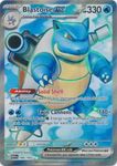 Pokemon - Blastoise ex 184/165 - Pokemon 151 -Full Art - Ultra Rare - Single Card