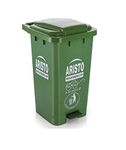 ARISTO Step-On Plastic Pedal Garbage Waste Dustbin 70 LTR (Green)