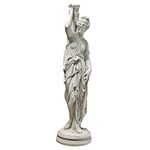 Design Toscano KY799519 Dione the Divine Greek Water Goddess Indoor/Outdoor Garden Statue, 10 Inches Wide, 38 Inches Tall, Handcast Polyresin, Antique Stone Finish