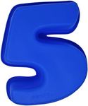 MATANA - 10" Large Premium Silicone Number Non-Stick Birthday Number Cake Moulds - BPA Free (5)