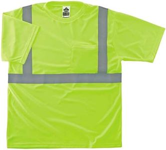 Ergodyne Standard Class 2 Hi-Vis T-Shirt Recycled, Lime, 3XL