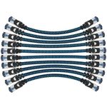 CABNEER Cat 8 Ethernet Cable 1.5M 10 Pack, High Speed 40Gbps 2000MHz, Compatible with Modem Router Smart TV & More