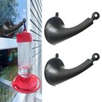 2 Pack Window Mount Hook, Window Bird Feeder Hanger Hook, Hummingbird Feeder Hanger, Strong self-Adhesive Suction Cups Bird Feeder Bracket for Bird Feeders, Wind Chimes & Plants