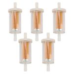 Wellsking 5Packs 695666 Fuel Filter for Briggs & Stratton 845125 691035 5065 5065D 5065K 493629 MTD Craftsman Cub Cadet Troy Bilt Lawn Mower Tractor