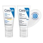 CeraVe Morning & Night Time All Skin Skincare Combo | AM Facial Moisturizing Cream With SPF 52 Ml And Pm Moisturizer 52Ml