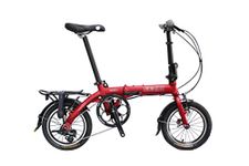 Pace 3.0 Model - SOLOROCK 14" 3 Speed Aluminum Folding Bike - Super Light (Matt Red)