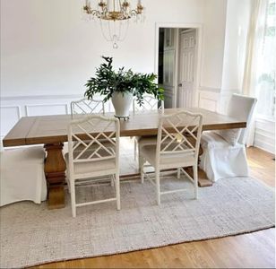 THE HOME TALK Natural Handcrafted Jute Cotton Rug- 8X10 FT|Traditional Carpet for Living Room,Kitchen,Entryway,Bedroom,Dining Room|Rustic Bohemian Decor|Durable & Anti-Skid Carpets for Centre Table