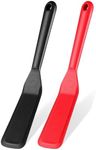 Eggssentials Pack of 2, Egg Spatula - Non-Stick, High Heat Resistant Kitchen Tools for Panckes, Eggs, Baking, Cooking, and Mixing - Red & Black