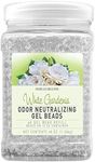 SMELLS BEGONE 48 oz Odor Eliminator Gel Bead Refill - Eliminates Odors from Bathrooms, Cars, Boats, RVs and Pet Areas - Air Freshener - Made with Essential Oils - White Gardenia Scent
