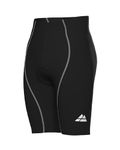 DANISH ENDURANCE Padded Cycling Shorts, Mountain Bike Gear, Quick Dry, for Men, Black/Grey, M