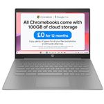 HP Chromebook 14" | Intel Celeron N4500 Processor | 4GB RAM | 64GB eMMC | Intel UHD Graphics | HD Anti-glare Display | Chrome OS | Dual Speakers | USB-C Fast Charging | Modern Grey | 14a-ne1000na