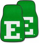 NCAA Eastern Michigan University Sports Team Logo Nylon 2-Piece Carpeted Car Mats 17"x27"