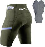 Wulibike Padded Cycling Shorts Mens 3D,Cycling Shorts Men,Road Bike Shorts Men,Quick Dry Breathable with Pocket Shorts