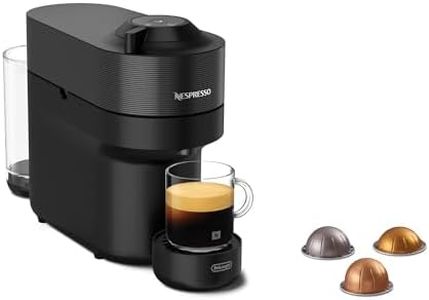 Nespresso Vertuo Pop Coffee Machine by De'Longhi, Over 30 Varieties of Pods, Compact Footprint, Americano, Starter Capsule Set Included, ENV90.B, Black