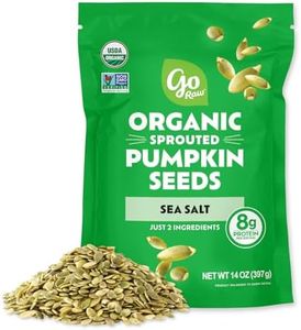 Go Raw Pumpkin Seeds with Sea Salt, Sprouted & Organic, 14 oz. Bag | Keto | Vegan | Gluten Free Snacks | Superfood