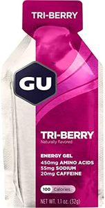 GU Energy Original Sports Nutrition Energy Gel, Vegan, Gluten-Free, Kosher, and Dairy-Free On-the-Go Energy for Any Workout, 8-Count, Tri-Berry