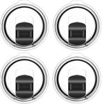 30 oz Magnetic Slider Tumbler Lid, 4 Pack Spill Proof Replacement Cup Cover Fit for YETI 30/32oz Tumbler 14oz Mug 35oz Straw Cup, Portable Travel Drink Lid, BPA Free