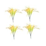 COOPHYA 4pcs 7 Simulated Rice Decor Rhinestone Kit for Teeth Artificial Wheat Grain Flowers Household Paddy