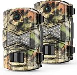 WOSODA Trail Cameras 2 Pack 16MP 10