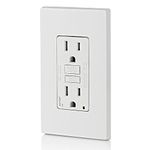 Leviton AGTR1-102-00W SmartlockPro Dual Function AFCI/GFCI Receptacle, 15 Amp/125V,