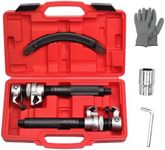 ReluxGo Coil Spring Compressor Tool Automotive 2 pcs Heavy Duty Macpherson Strut Spring Compressor Set with Safety Bracket for Car Truck ATV UTV, 2200 LB Capacity, Coil Spring Compression Tool