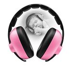 GRACIOUS MART Baby Noise Cancelling Headphones, Toddler Ear Protection Baby Plane Travel Essentials,Newborns Sound Proof Ear Muffs for Flying,Infant Airplane Must Have Accessories (PINK HEADPHONE)